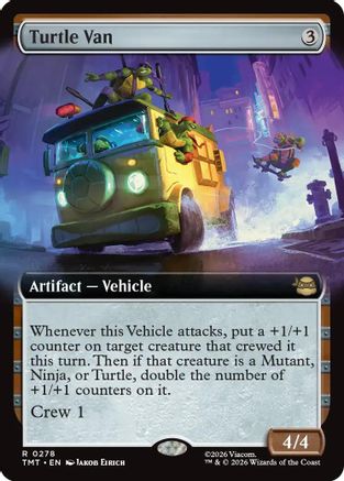 Turtle Van (Extended Art) (TMT-278) - Teenage Mutant Ninja Turtles - Card Brawlers