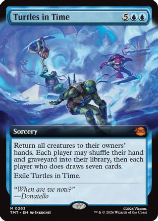 Turtles in Time (Extended Art) (TMT-263) - Teenage Mutant Ninja Turtles - Card Brawlers