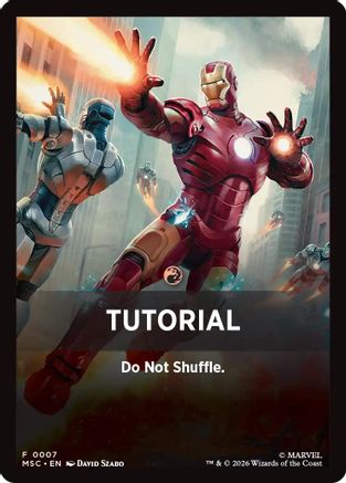 Tutorial Theme Card (0007) (MSC-007) - Commander: Marvel Super Heroes - Card Brawlers
