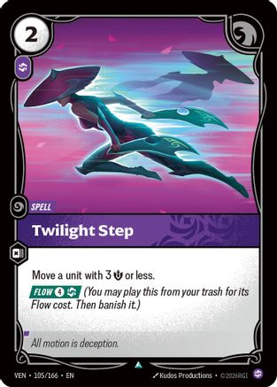Twilight Step (105/166) - Vendetta Foil - Card Brawlers