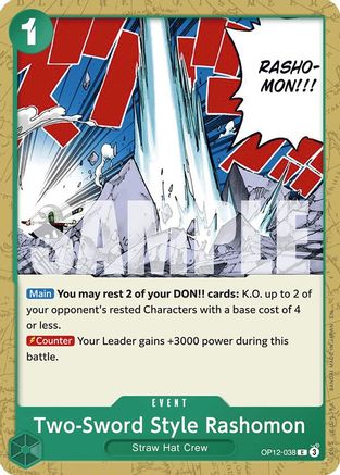 Two-Sword Style Rashomon (OP12-038) - Legacy of the Master - Card Brawlers