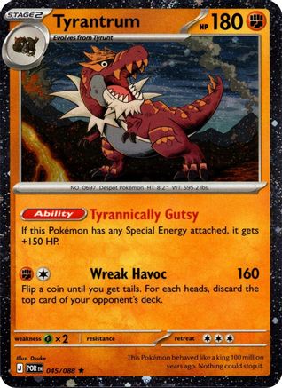 Tyrantrum (045/088) - Holofoil [Blister Exclusives] - Card Brawlers
