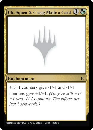 Uh, Squen & Cragg Made a Card (UNK-) - Un-Known Event Playtest Cards - Card Brawlers