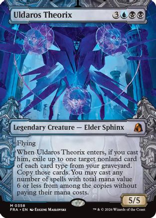 Uldaros Theorix (Showcase) (0358) (FRA-358) - Reality Fracture Foil - Card Brawlers