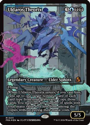 Uldaros Theorix (Showcase) (0411) (FRA-411) - Reality Fracture Foil - Card Brawlers