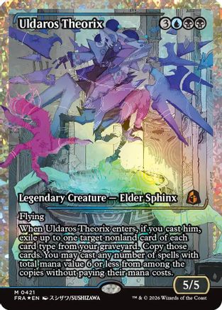 Uldaros Theorix (Showcase) (Fracture Foil) (0421) (FRA-421) - Reality Fracture Foil - Card Brawlers