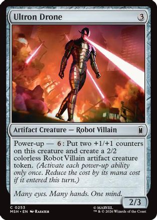 Ultron Drone (MSH-253) - Marvel Super Heroes Foil - Card Brawlers