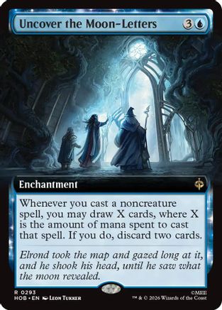Uncover the Moon-Letters (Extended Art) (HOB-293) - The Hobbit - Card Brawlers