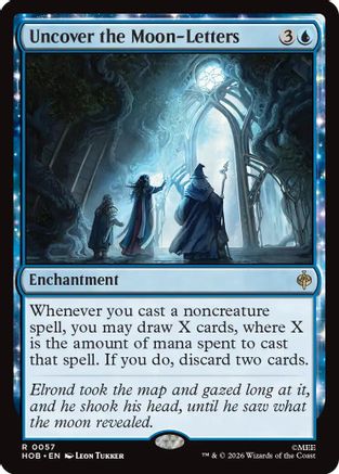 Uncover the Moon-Letters (HOB-057) - The Hobbit Foil - Card Brawlers