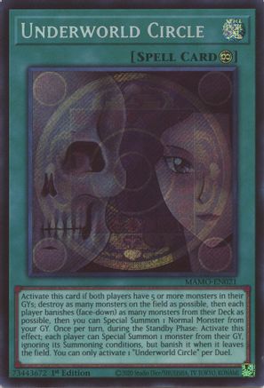 Underworld Circle (Secret Rare) (MAMO-EN021) - Magnificent Monsters 1st Edition - Card Brawlers