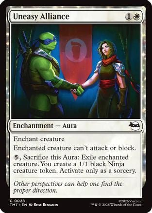 Uneasy Alliance (TMT-028) - Teenage Mutant Ninja Turtles Foil - Card Brawlers