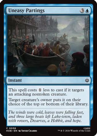 Uneasy Partings (HOB-058) - The Hobbit Foil - Card Brawlers