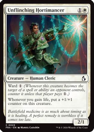 Unflinching Hortimancer (FRA-023) - Reality Fracture - Card Brawlers