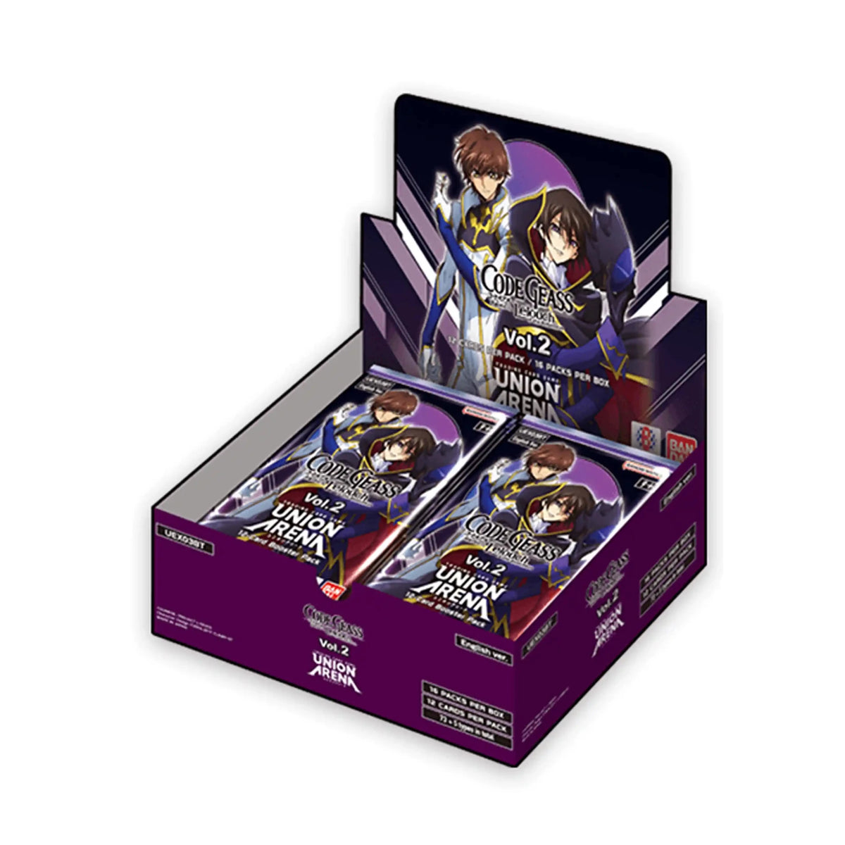 Union Arena - Code Geass Lelouch of The Rebellion Vol.2 - Booster Box - Card Brawlers