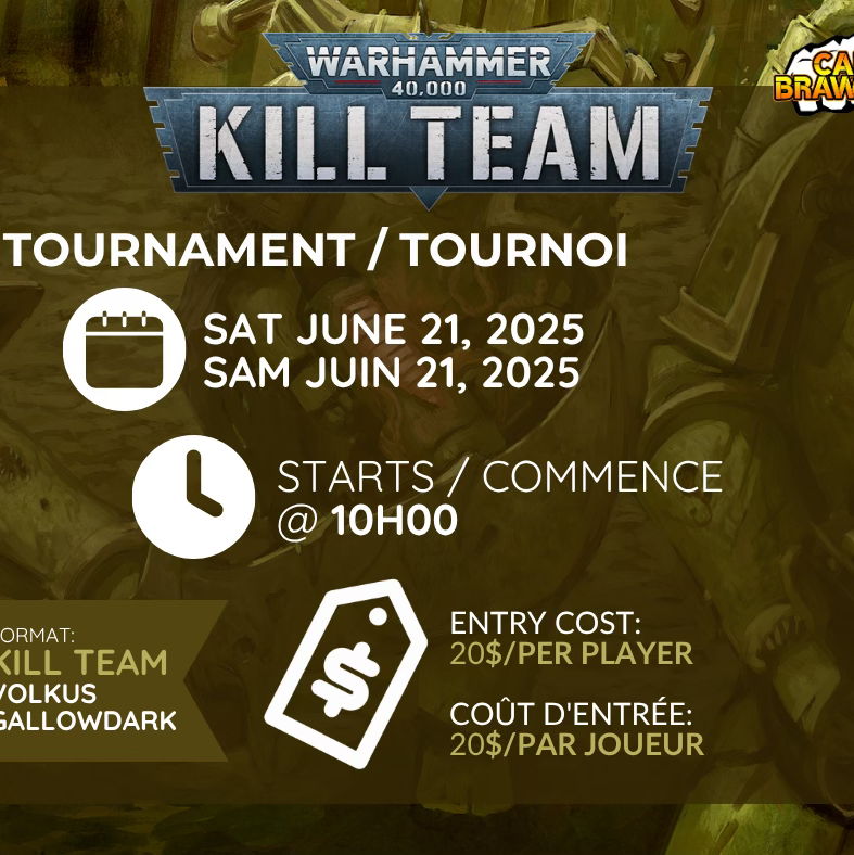 Kill Team: June RTT - event-calendar-app - Card Brawlers | Quebec | Canada |