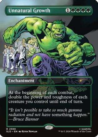Unnatural Growth (2599) (SLD-2599) - Secret Lair Drop Series Foil - Card Brawlers