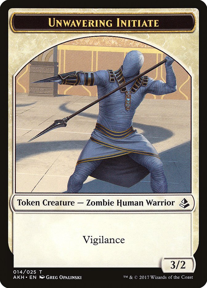 Unwavering Initiate Token [Amonkhet Tokens] - Card Brawlers