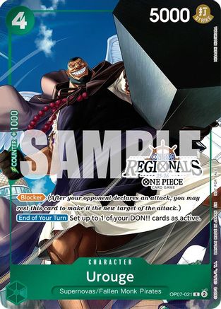 Urouge (Online Regional Participation Pack 2025 Vol.1) (OP07-021) - One Piece Promotion Cards Foil - Card Brawlers