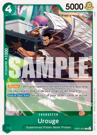 Urouge (Reprint) (OP07-021) - Premium Booster -The Best- Vol. 2 Foil - Card Brawlers