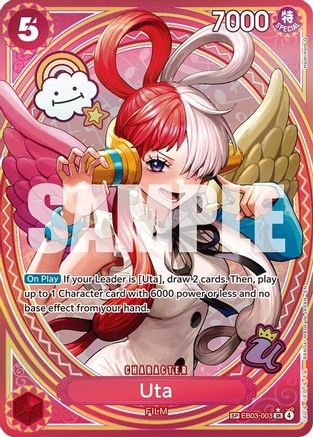 Uta (003) (SP) (EB03-003) - Extra Booster: One Piece Heroines Edition Foil - Card Brawlers