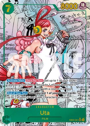 Uta (061) (Manga) (EB03-061) - Extra Booster: One Piece Heroines Edition Foil - Card Brawlers