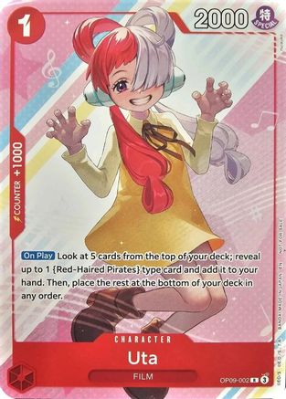Uta (Welcome Pack Vol. 2) (OP09-002) - One Piece Promotion Cards - Card Brawlers