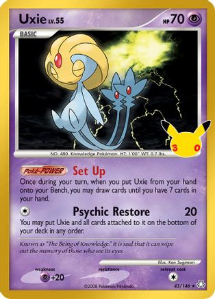 Uxie (043/null) - Holofoil [ME 30th Celebration Classic Collection] - Card Brawlers