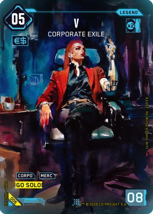 V - Corporate Exile (006) - Box Toppers Retail Foil - Card Brawlers