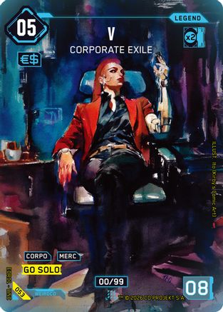 V - Corporate Exile (053) - Edgerunner Open Season 1 Foil - Card Brawlers