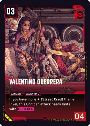 Valentino Guerrera (B021) - Welcome to Night City Beta - Card Brawlers