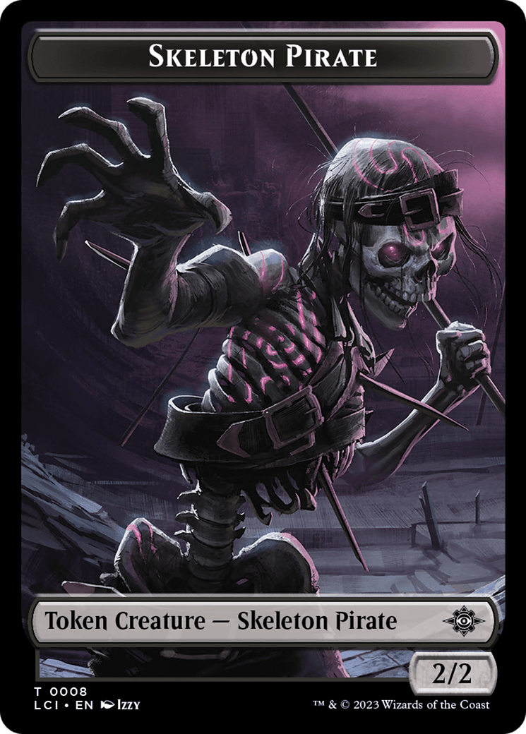 Vampire // Skeleton Pirate Double - Sided Token [The Lost Caverns of Ixalan Tokens] - Card Brawlers