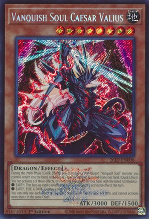 Vanquish Soul Caesar Valius (Emblazoned Secret Rare) (26LP-EN008) - Limited Pack World Championship 2026 1st Edition - Card Brawlers