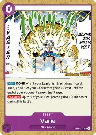 Varie (OP15-074) - Adventure on Kami's Island Release Event Cards - Card Brawlers