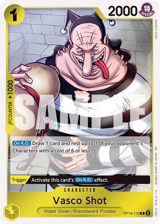Vasco Shot (OP16-110) - The Time of Battle Foil - Card Brawlers