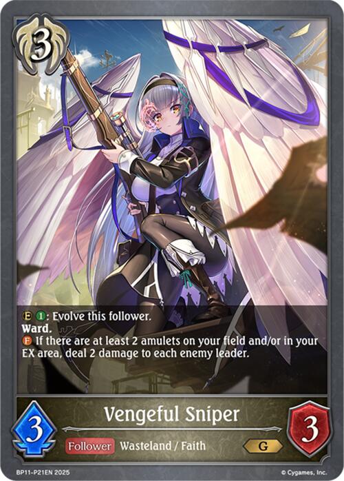 Vengeful Sniper - P21 (Foil) (BP11 - P21EN) [Bullet of Fate] - Card Brawlers