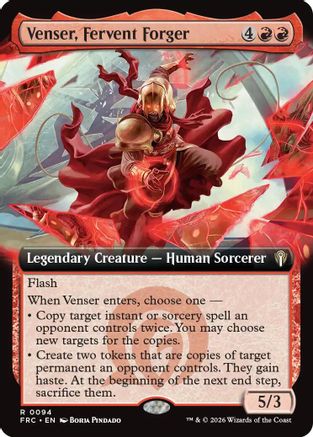 Venser, Fervent Forger (Extended Art) (FRC-094) - Commander: Reality Fracture - Card Brawlers