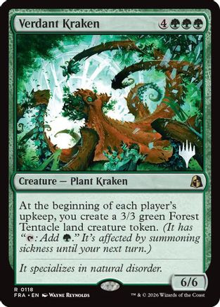 Verdant Kraken (PPFRA-118) - Promo Pack: Reality Fracture Foil - Card Brawlers