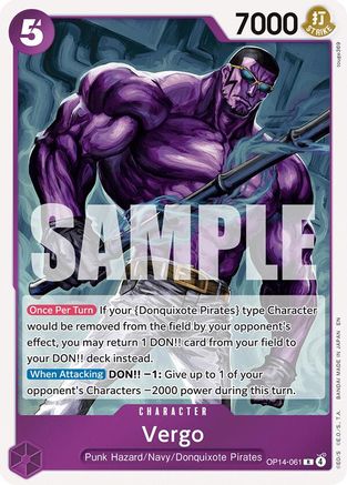 Vergo (OP14-061) - The Azure Sea's Seven Foil - Card Brawlers