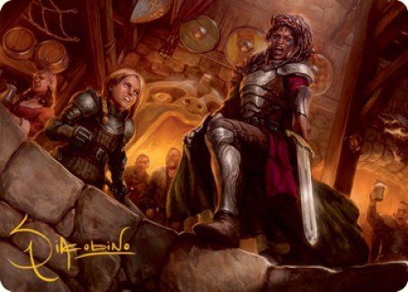 Veteran Dungeoneer Art Card (Gold - Stamped Signature) [Dungeons & Dragons: Adventures in the Forgotten Realms Art Series] - Card Brawlers