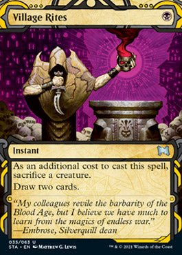 Village Rites (Foil Etched) [Strixhaven: School of Mages Mystical Archive] - Card Brawlers