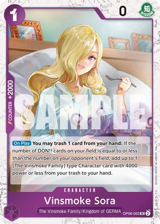 Vinsmoke Sora (Pirate Foil) (OP06-063) - Premium Booster -The Best- Vol. 2 Foil - Card Brawlers