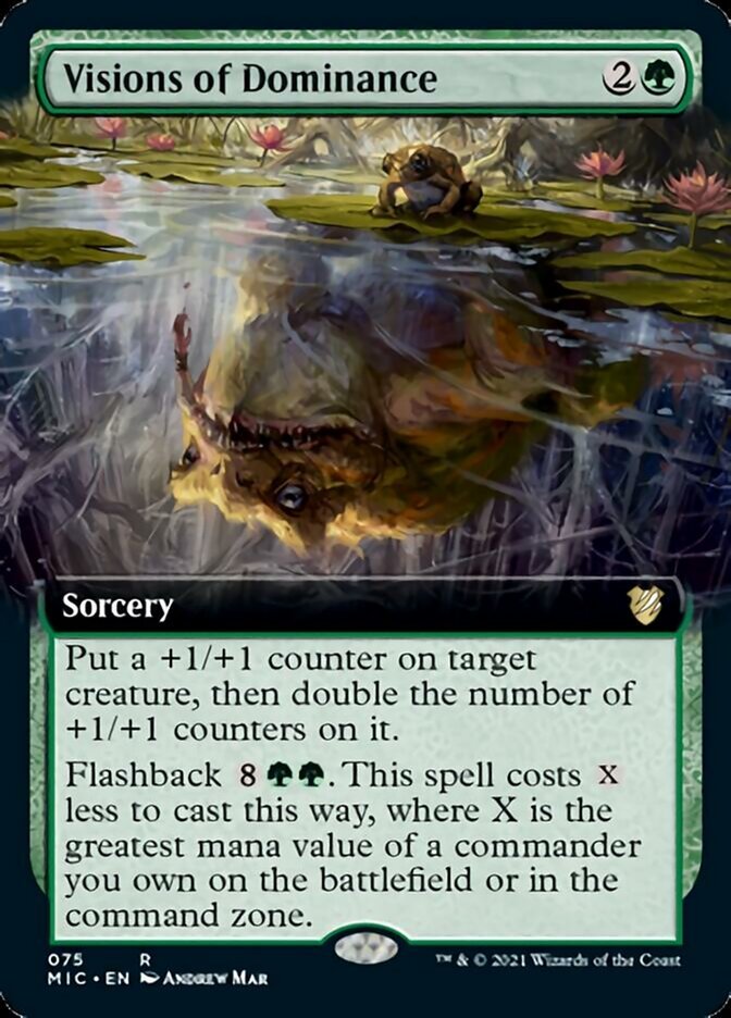 Visions of Dominance (Extended Art) [Innistrad: Midnight Hunt Commander] - Card Brawlers