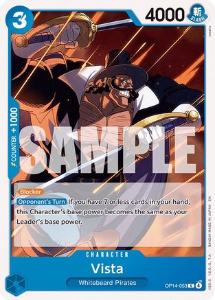 Vista (OP14-053) - The Azure Sea's Seven - Card Brawlers