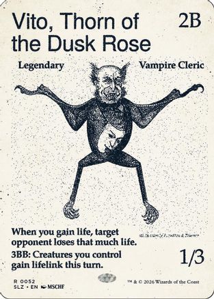 Vito, Thorn of the Dusk Rose (0052) (SLZ-052) - Secret Lair x MSCHF: The Zeta Set - Card Brawlers
