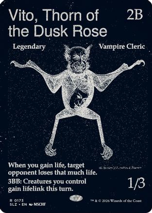 Vito, Thorn of the Dusk Rose (0173) (SLZ-173) - Secret Lair x MSCHF: The Zeta Set - Card Brawlers