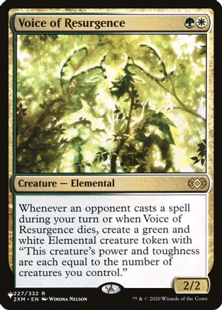 Voice of Resurgence (LIST-227) - The List Reprints - Card Brawlers