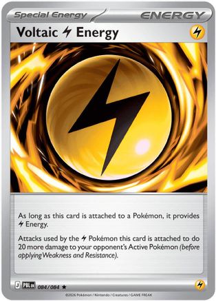 Voltaic Lightning Energy (084/null) - Holofoil [ME05 Pitch Black] - Card Brawlers
