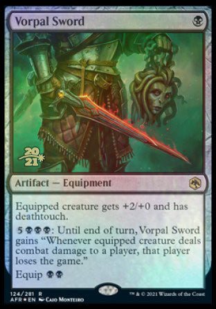 Vorpal Sword [Dungeons & Dragons: Adventures in the Forgotten Realms Prerelease Promos] - Card Brawlers