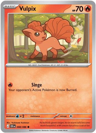 Vulpix (008/null) [ME04 Chaos Rising] - Card Brawlers