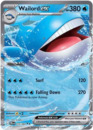 Wailord ex (016/084) - Holofoil [ME05 Pitch Black] - Card Brawlers